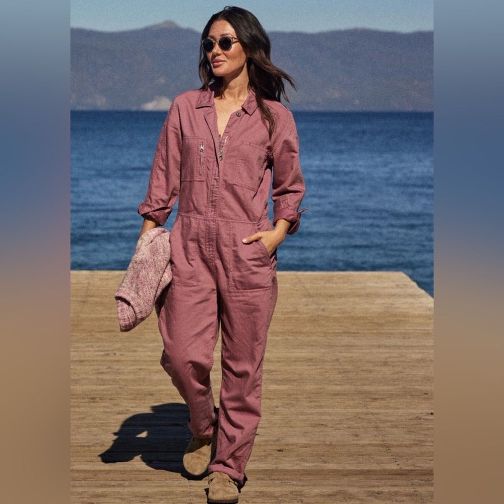 Outerknown Stayion Jumpsuit S Dusty Rose